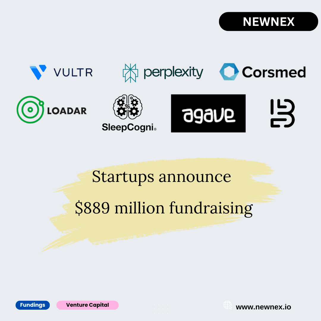 Perplexity, Loadar, Corsmed, Vultr, Agave Games, SleepCogni, Bureau announces $889 million fundraising