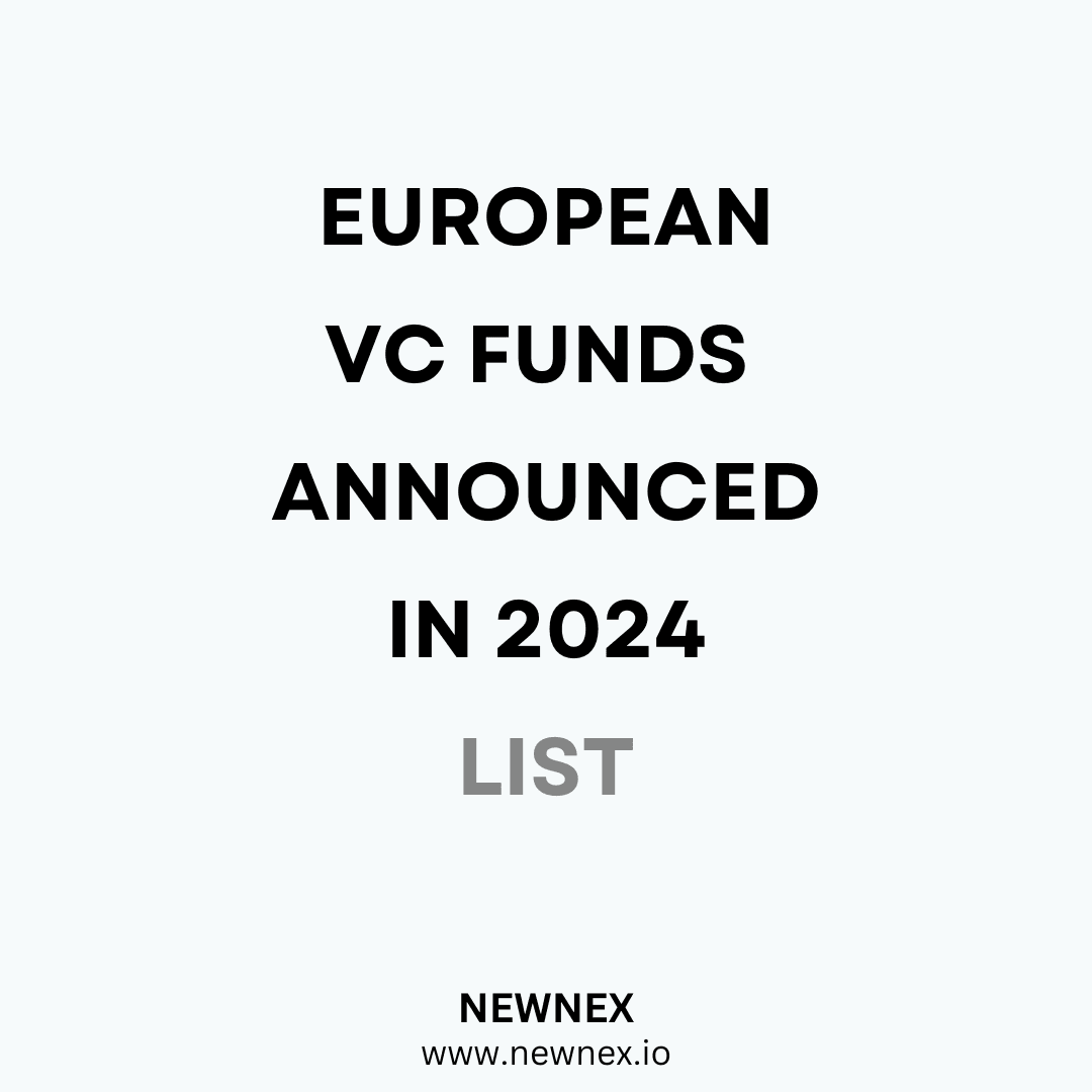 List of European Venture Capital Funds Announced in 2024 ($6.4billion)