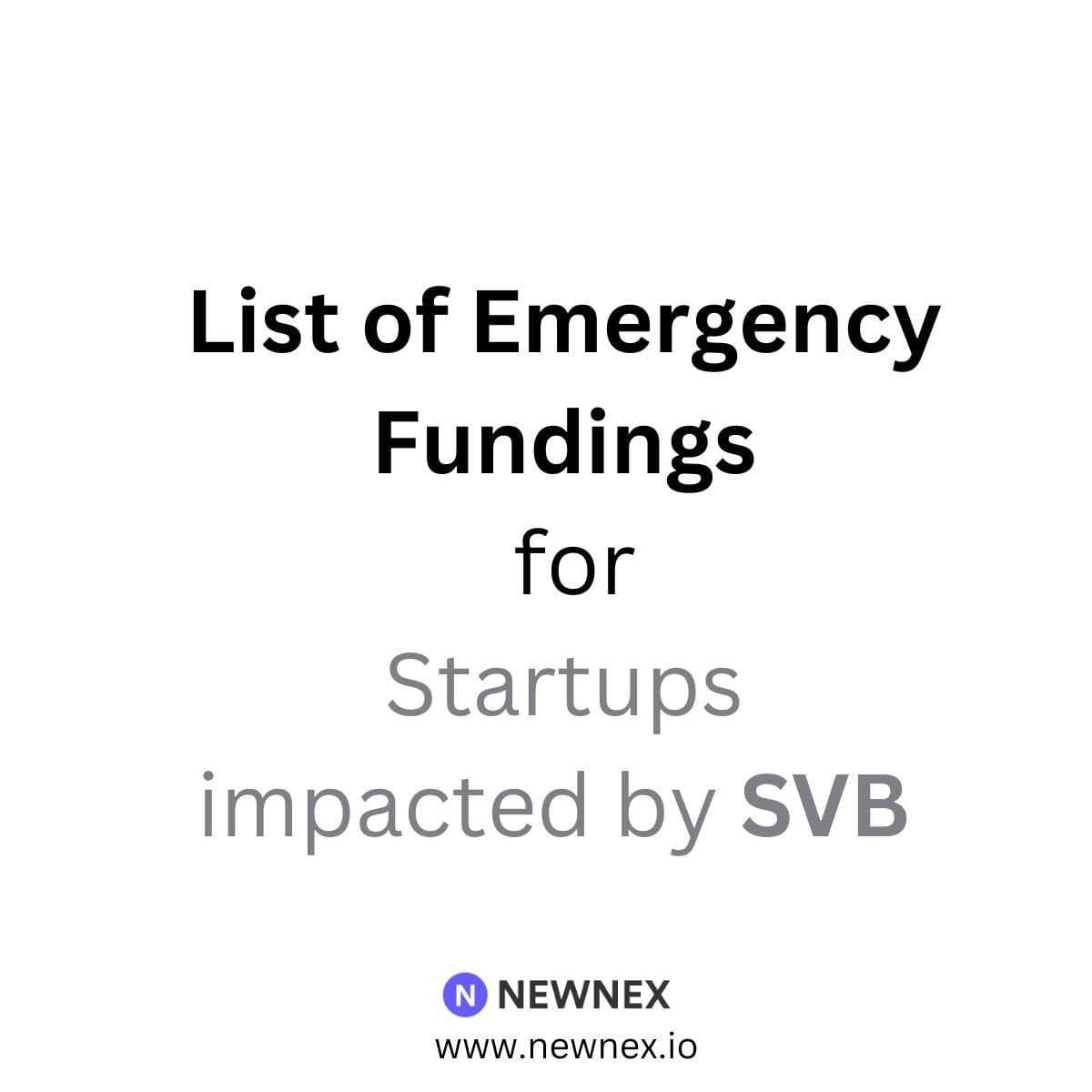 SVB Emergency funding availabilities (inc US Fed update)