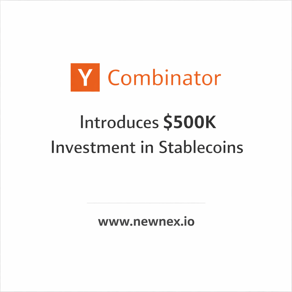 Why Is Y Combinator Offering $500K in Stablecoins Instead of Cash? Here's What You Need to Know