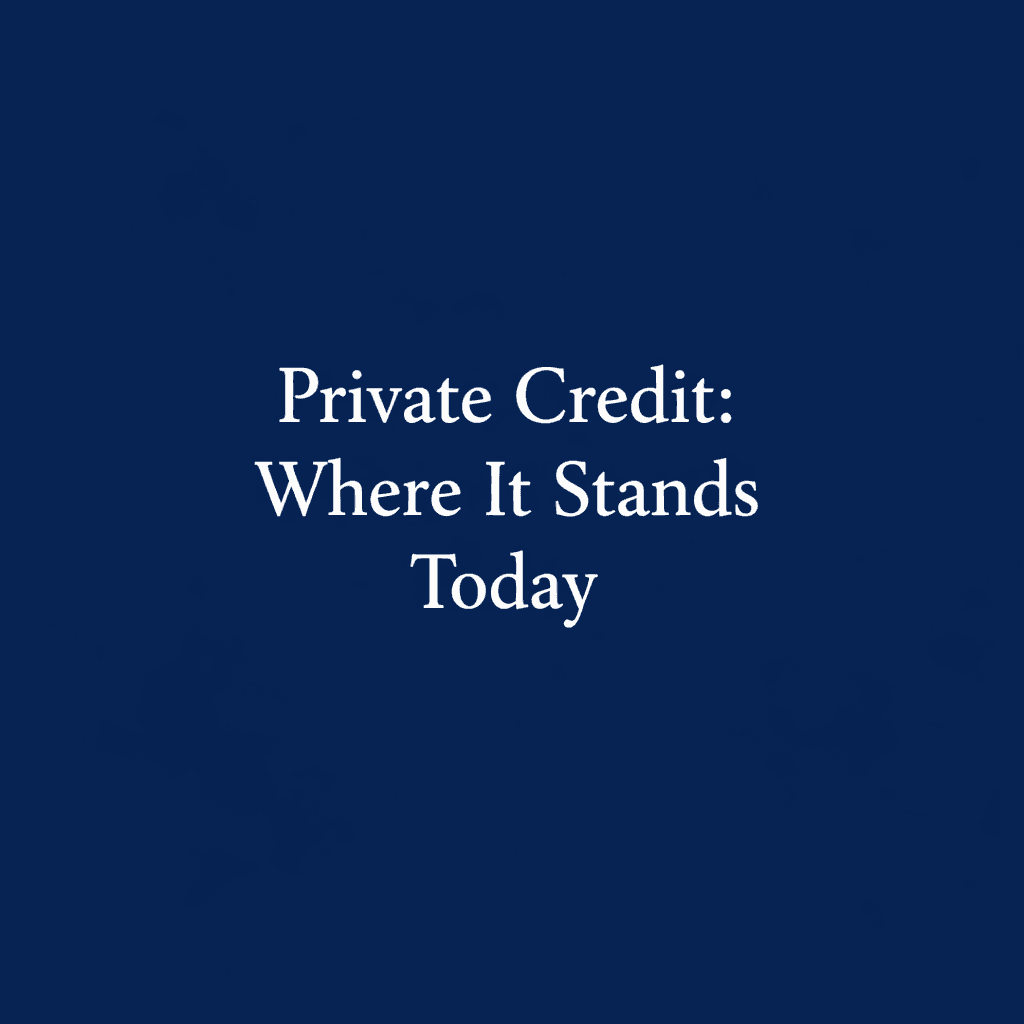 Private Credit: What It Is, How It Grew, and Where It Stands Today